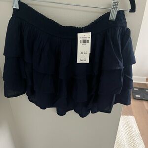 Hollister Navy Tiered Skirt